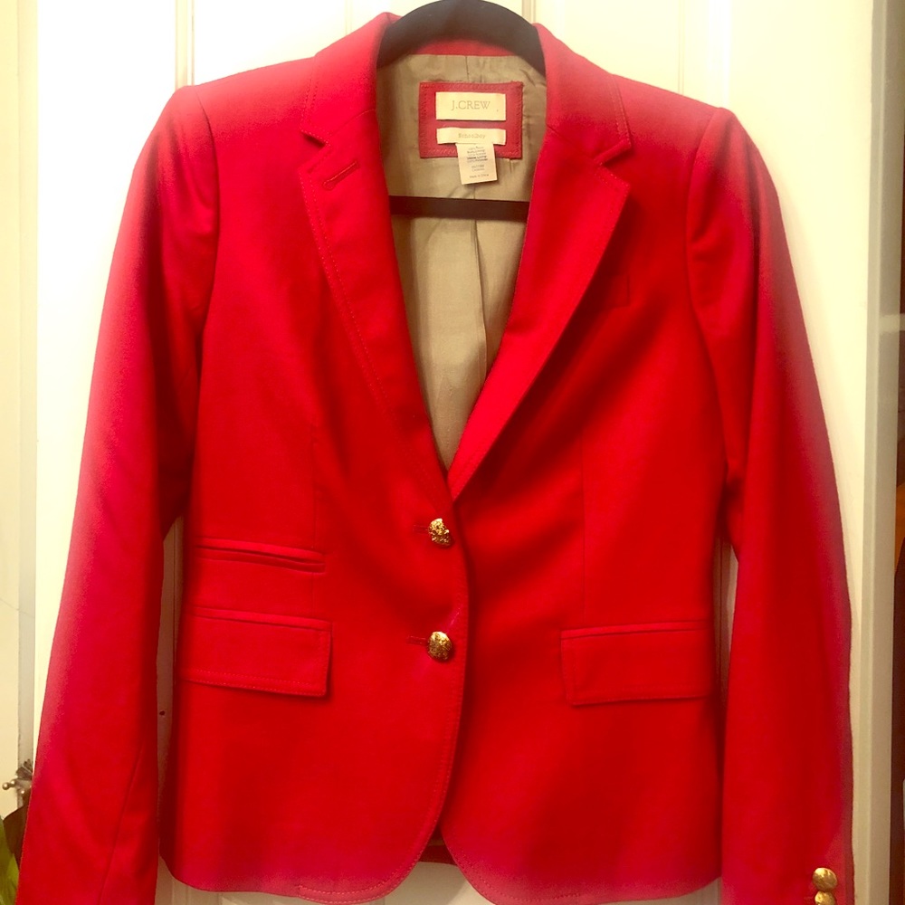 J. Crew Schoolboy Blazer (Red) - worn only twice